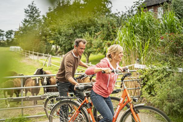 Fahrradfahren in Wobbenbüll