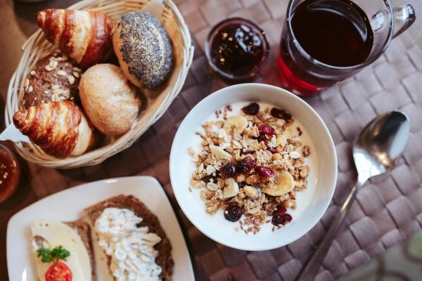 Leckeres Frühstück im Hotel am Schlosspark