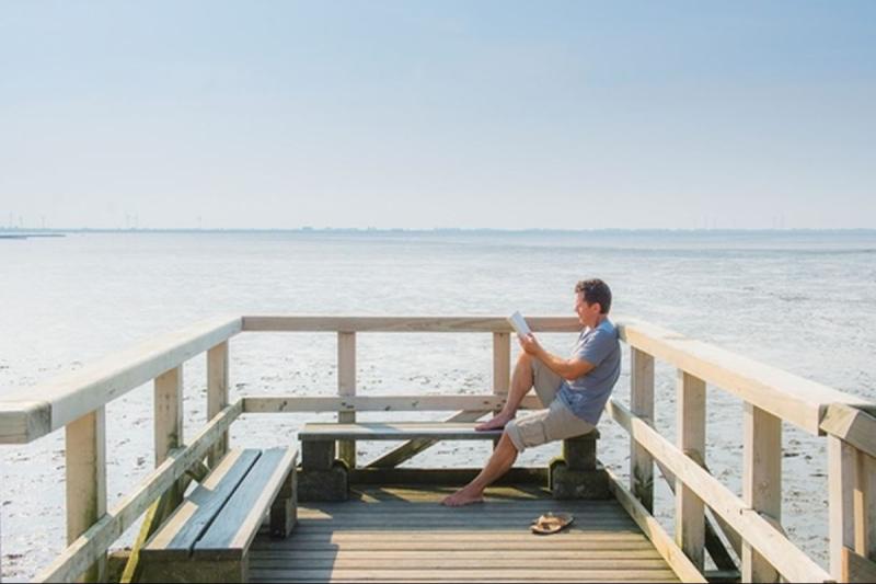 Badesteg am Ende der Seebrücke in Schobüll | © Foto Oliver Franke
