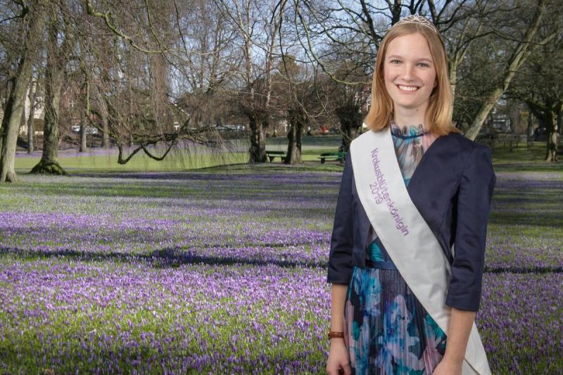 2019: Krokusblütenkönigin Therese | © Werbegemeinschaft Husum