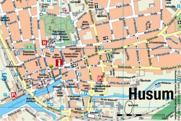 Busparkplätze Husum Karte