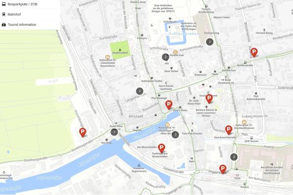 Übersichtsplan Parkplätze