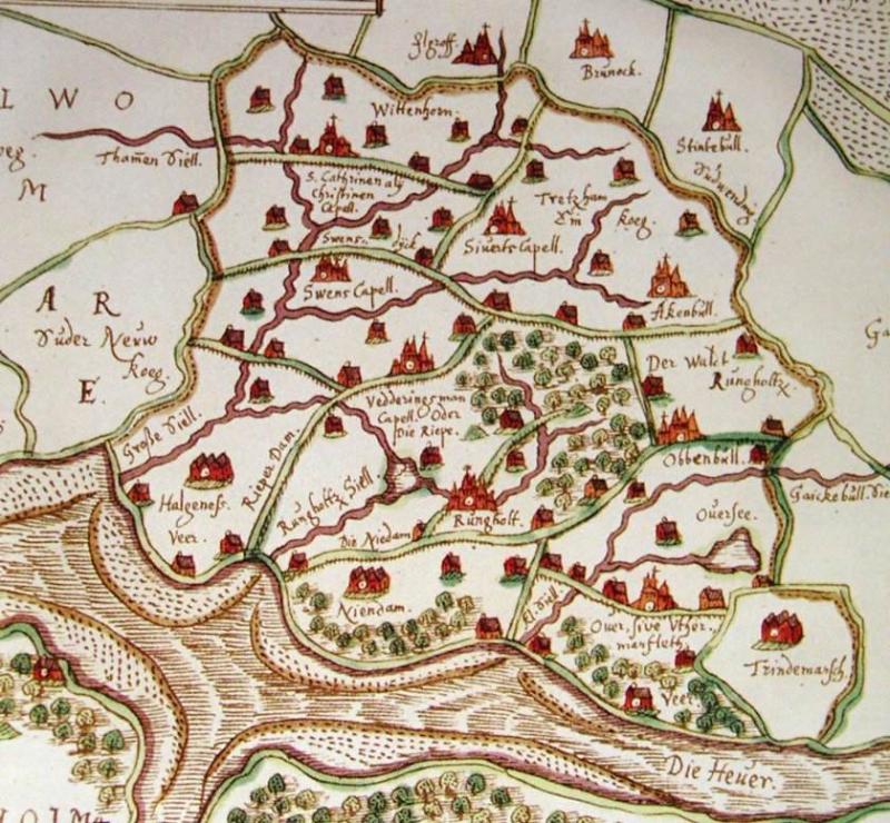 Rungholt-Ausstellung, Karte | © Rekonstruktion