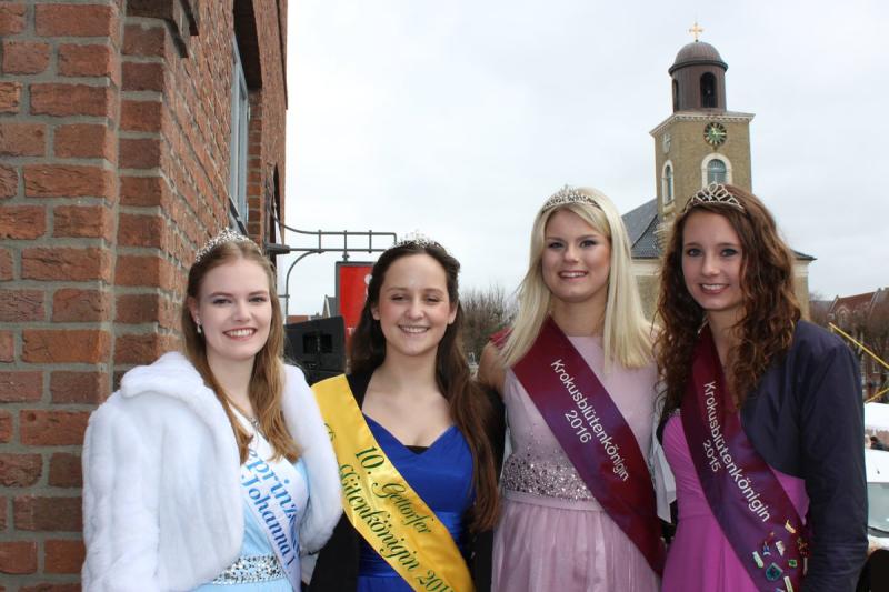 Krokusblütenkönigin Svenja am Tag ihrer Krönung | © Tourismus und Stadtmarketing Husum GmbH