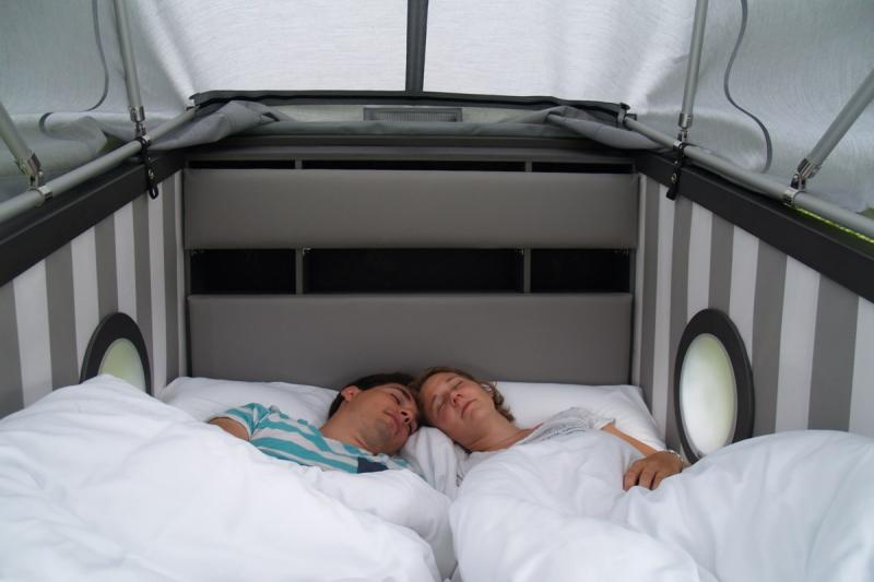 Schlafstrandkorb (Nordsee) | © Nordseecamping zum Seehund