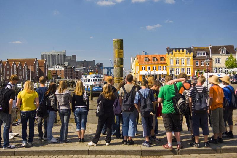 Schulklasse am Hafen | © Foto Oliver Franke