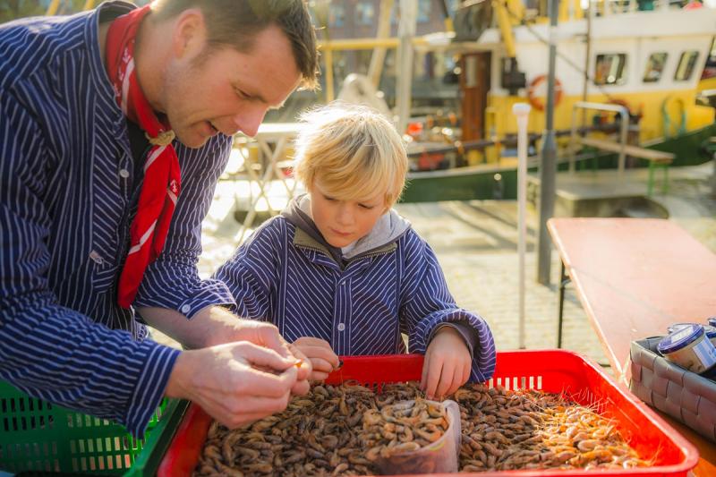 Krabbenpulen am Hafen | © Foto Oliver Franke