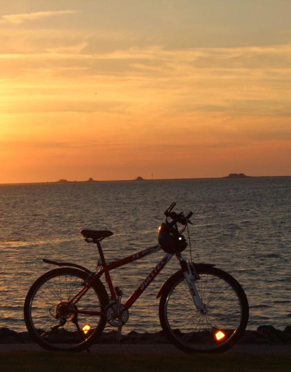 Blick auf die Halligen von Nordstrand