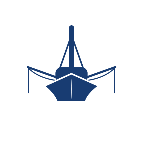 Icon weiß Krabbenkutter