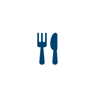 Icon weiß Gastronomie