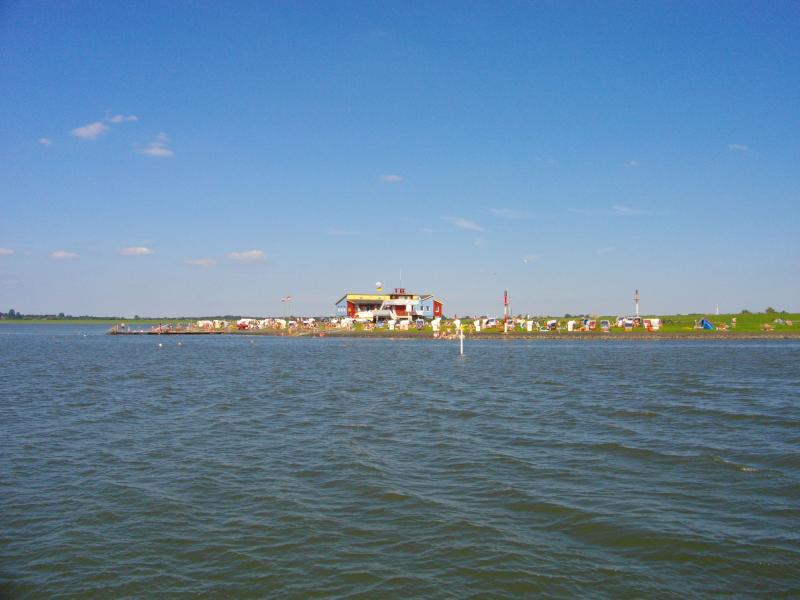 Badevergnügen in Husum, Badestelle Dockkoogspitze