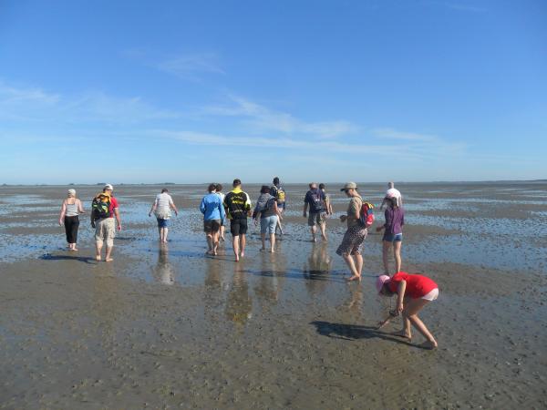 Wattwanderung in Simonsberg, Badestelle Lundenbergsand