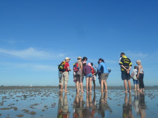 Wattwanderung in Simonsberg, Badestelle Lundenbergsand